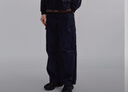 UR2026春季新款男裝休閑復古貓須水洗加絨牛仔長(cháng)褲UUY850025 黑色 30 曬單實(shí)拍圖