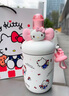 Hello Kitty吸管保溫杯女款高顏值生日禮物水杯女316不銹鋼新款可愛(ài)學(xué)生杯子 hellikitty560ml（H禮盒裝） 曬單實(shí)拍圖