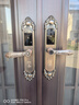 CARDORIA復古別墅指紋鎖歐式智能門(mén)鎖雙開(kāi)門(mén)密碼鎖防盜門(mén)銅門(mén)大門(mén)一握開(kāi)鎖 D30雙開(kāi)門(mén)【指紋APP版+門(mén)鈴功能】包安裝 曬單實(shí)拍圖