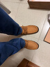 駱駝牌 休閑運動(dòng)男鞋復古牛皮工裝鞋厚底時(shí)尚百搭 P14A307615 駝色 41 曬單實(shí)拍圖