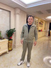 MAGIOPY奢侈高端品牌男裝運動(dòng)套裝男春秋新款爸爸裝休閑夾克外套中年男士 卡其【外套+T恤+褲子】 可選加絨聯(lián)系客服備注 3XL (建議159-175斤左右) 曬單實(shí)拍圖
