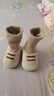 嬰兒學(xué)步鞋防滑軟底保暖鞋兒童運動(dòng)透氣包頭新款地板鞋 春秋款彩棉-側邊卡其小熊 14碼-內長(cháng)12cm 適合6-9個(gè)月 曬單實(shí)拍圖