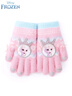 迪士尼（Disney）冰雪奇緣兒童手套冬天女童女孩分指冬季加絨保暖五指女冬 曬單實(shí)拍圖