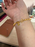 周生生小圓珠黃金手鏈 足金金珠手串心形掛牌生日禮物 93778B計價(jià) 17厘米 - 10.26克(含工費280元) 曬單實(shí)拍圖