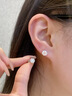 莫桑鉆經(jīng)典六爪鑲嵌莫桑石耳釘女925純銀簡(jiǎn)約ins風(fēng)耳飾高級感耳環(huán) [D色莫桑鉆1克拉] 曬單實(shí)拍圖