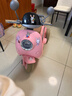 HIMEILI兒童電動(dòng)摩托車(chē)可坐雙人遙控三輪車(chē)1-6歲男女孩寶寶可駕駛玩具車(chē) 粉色雙驅+12V升級電+軟座+遙控 曬單實(shí)拍圖