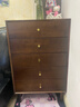 家逸實(shí)木五斗柜臥室床尾柜客廳儲物柜靠墻收納柜子多功能抽屜式五斗櫥 曬單實(shí)拍圖