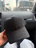 德西納毛呢帽子男士大頭圍冬季保暖加絨加深大碼大臉中老年后封口棒球帽 深灰 L 加大碼(61-64cm) 曬單實(shí)拍圖