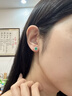 廷亮 沃頓綠天然祖母綠耳釘1.2克拉18K金鑲嵌46分鉆石永恒經(jīng)典贊比亞 定制 曬單實(shí)拍圖