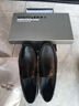 蜘蛛王男士皮鞋春秋新透氣軟底商務(wù)一腳蹬休閑豆豆鞋男 22731 黑色 39 曬單實(shí)拍圖