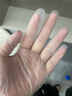 烏斯京一次性手套PVC手套100只中碼食品級實(shí)驗美容清潔烘焙餐飲廚房手套 曬單實(shí)拍圖