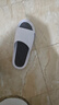 回力拖鞋男士厚底防滑浴室一字拖休閑外穿耐磨涼鞋SDJ-3A77 白黑44-45 曬單實(shí)拍圖
