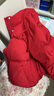 IEF/愛(ài)依服2025冬季新款韓版甜美減齡少女風(fēng)保暖短款百搭羽絨外套 紅 S 曬單實(shí)拍圖