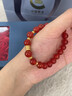 中國黃金（CHINA GOLD）小蠻腰黃金手鏈女足金轉運珠紅瑪瑙手串生日禮物送女友老婆紀念日 【四顆金珠】足金小蠻腰紅瑪瑙手串 曬單實(shí)拍圖