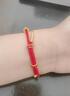 戚小米可穿珠黃金轉運珠diy手繩女手工編織紅繩手鏈半成品紅色編繩本命 大紅色手繩【diy】粗約2.5mm 曬單實(shí)拍圖