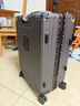 京塑行李箱男鋁框拉桿箱24英寸多功能旅行箱女學(xué)生大容量密碼箱鐵灰色 曬單實(shí)拍圖
