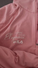 斐樂(lè )FILA【抗靜電】?jì)和b長(cháng)袖T恤2025年冬季新款女中大童上衣 玫瑰花粉-PK 165 曬單實(shí)拍圖