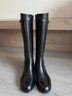 百麗厚底增高騎士靴女時(shí)尚百搭長(cháng)筒靴B2160DG4 黑色-絨里 37 曬單實(shí)拍圖