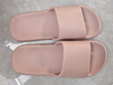曼多貝爾 皮紋抗菌涼拖鞋粉39-40 曬單實(shí)拍圖