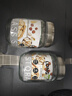 龍士達密封罐 玻璃瓶?jì)ξ锕?泡酒瓶 零食雜糧 廚房干貨食品收納罐 1Lx2 曬單實(shí)拍圖