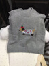 絲柏舍針織馬甲2026春裝新款女裝寬松款圓領(lǐng)套頭卡通圖案馬夾 曬單實(shí)拍圖