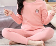 恒源祥兒童秋衣秋褲女中大童純棉內衣套裝保暖薄款學(xué)生秋季棉毛打底衫 曬單實(shí)拍圖