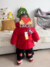 巴拉巴拉童裝兒童羽絨服男童女童2025新款春裝拜年服紅色國風(fēng)寶寶外套加厚 曬單實(shí)拍圖