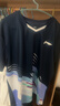 李寧（LI-NING）羽毛球服男女短袖速干比賽套裝上衣褲子兩件套 深航艦藍 3XL  曬單實(shí)拍圖