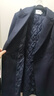 ONE BUYE【新品】冬款氣質(zhì)戧駁領(lǐng)西裝經(jīng)典簡(jiǎn)約中長(cháng)款加厚羊毛外套女 深藍色 XL 曬單實(shí)拍圖