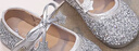 女童公主鞋2025春秋新款軟底真皮兒童艾莎閃閃水晶鞋配禮服單鞋 銀色 25 曬單實(shí)拍圖