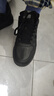 阿迪達斯（adidas）男女鞋板鞋春季皮面防潑水黑色百搭運動(dòng)休閑鞋 碳黑 44 曬單實(shí)拍圖