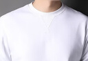 羅蒙（ROMON）純棉衛衣男春秋款經(jīng)典純色圓領(lǐng)秋衣休閑寬松套頭打底衫男長(cháng)袖衣服 曬單實(shí)拍圖