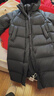 坦博爾泡芙羽絨服女長(cháng)款連帽秋冬保暖外套厚25年新款5530838D黑色155 曬單實(shí)拍圖