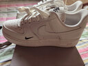 耐克空軍一號女子平底膠底運動(dòng)鞋冬板鞋NIKE AIR FORCE 1 HF1058 133帆白/帆白/黑 36.5 曬單實(shí)拍圖