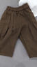 ASK JUNIOR童裝兒童褲子男童蘿卜褲春裝小童磨毛毛呢休閑運動(dòng)褲 棕咖色 90 曬單實(shí)拍圖