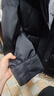 艾萊依宋佳同款羽絨服女秋冬氣質(zhì)短款90鵝絨收腰保暖新年外套 炭黑M 曬單實(shí)拍圖