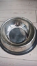 華元寵具（hoopet）狗狗碗不銹鋼鐵寵物中大型犬狗盆食盆飯碗水碗狗糧食不易打翻用品 曬單實(shí)拍圖