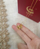 中國黃金（CHINA GOLD）黃金套鏈精品獨角木馬碎冰冰項鏈女馬上有錢(qián)吊墜馬年生肖吊墜 約4.5g 曬單實(shí)拍圖