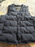 輕薄羽絨馬甲男冬季中年內穿保暖加厚打底背心V領(lǐng)坎肩爸爸裝外套 20919-HB8612藏青 L (175) 約120-135斤可穿 曬單實(shí)拍圖
