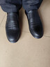 意爾康王子新款男士皮鞋真皮休閑軟底套腳單鞋春秋季頭層牛皮男鞋 黑色普通款 42 曬單實(shí)拍圖