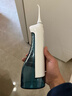 拜爾（BAIR） M3電動(dòng)沖牙器家用便攜式 清潔口腔洗牙器水牙線(xiàn)沖洗器潔牙器牙套清洗 送男女朋友禮物 M3Plus 300ml大水箱 白色 5支噴頭 曬單實(shí)拍圖