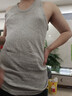 浪莎100%純棉背心男士中老年人正品跨欄打底新款高端老頭汗衫新疆全棉 【2件灰色】·100%新疆棉 XL /175 曬單實(shí)拍圖
