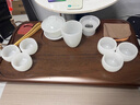琉璃茶具套裝組合白玉茶杯家用送禮玉瓷功夫蓋碗茶壺整套禮盒禮品 純白琉璃玉瓷套裝【安全包裝】 1蓋碗+1公道+1茶漏套組+6茶杯 曬單實(shí)拍圖