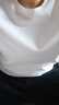 布先生明星同款長(cháng)袖T恤男士小白T內搭 長(cháng)袖標準T-圓領(lǐng)-白色 L(175) 曬單實(shí)拍圖