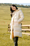 森馬（Semir）陳都靈同款羽絨服女90絨長(cháng)款三防冬寬松連帽外套簡(jiǎn)約109724113001 曬單實(shí)拍圖