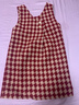 謎秀紅格子小香背心新年連衣裙2025新款復古短款本命年小個(gè)子紅色裙子 松果棕漿果紅 S 曬單實(shí)拍圖