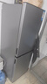 新飛家用冰箱小型 冷藏冷凍兩用1-2人 出租房用小冰箱迷你 辦公室宿舍靜音電冰箱多層 客廳省電節能 175升碧璽灰 帶軟冷凍 曬單實(shí)拍圖