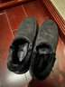 斯凱奇（Skechers）閃穿鞋|冬季新款男鞋一腳蹬舒適休閑鞋保暖加絨棉鞋雪地靴205606 全黑色/BBK 43 曬單實(shí)拍圖