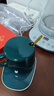 55度暖暖杯 重力感應自動(dòng)智能恒溫杯墊 家用熱牛奶保溫插電款底座 杯墊+杯+勺子【綠色套裝】 曬單實(shí)拍圖
