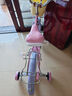 奧仕龍x迪士尼聯(lián)名自行車(chē)兒童3-6歲小孩單車(chē)4-8歲公主款兒童自行車(chē) 正版-草莓熊【后座款】禮包 16寸 適合100-120cm 曬單實(shí)拍圖